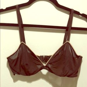 Eres Plunge Bra in Chocolate and Cream